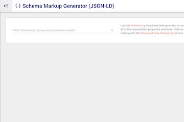 Schema Markup Generator